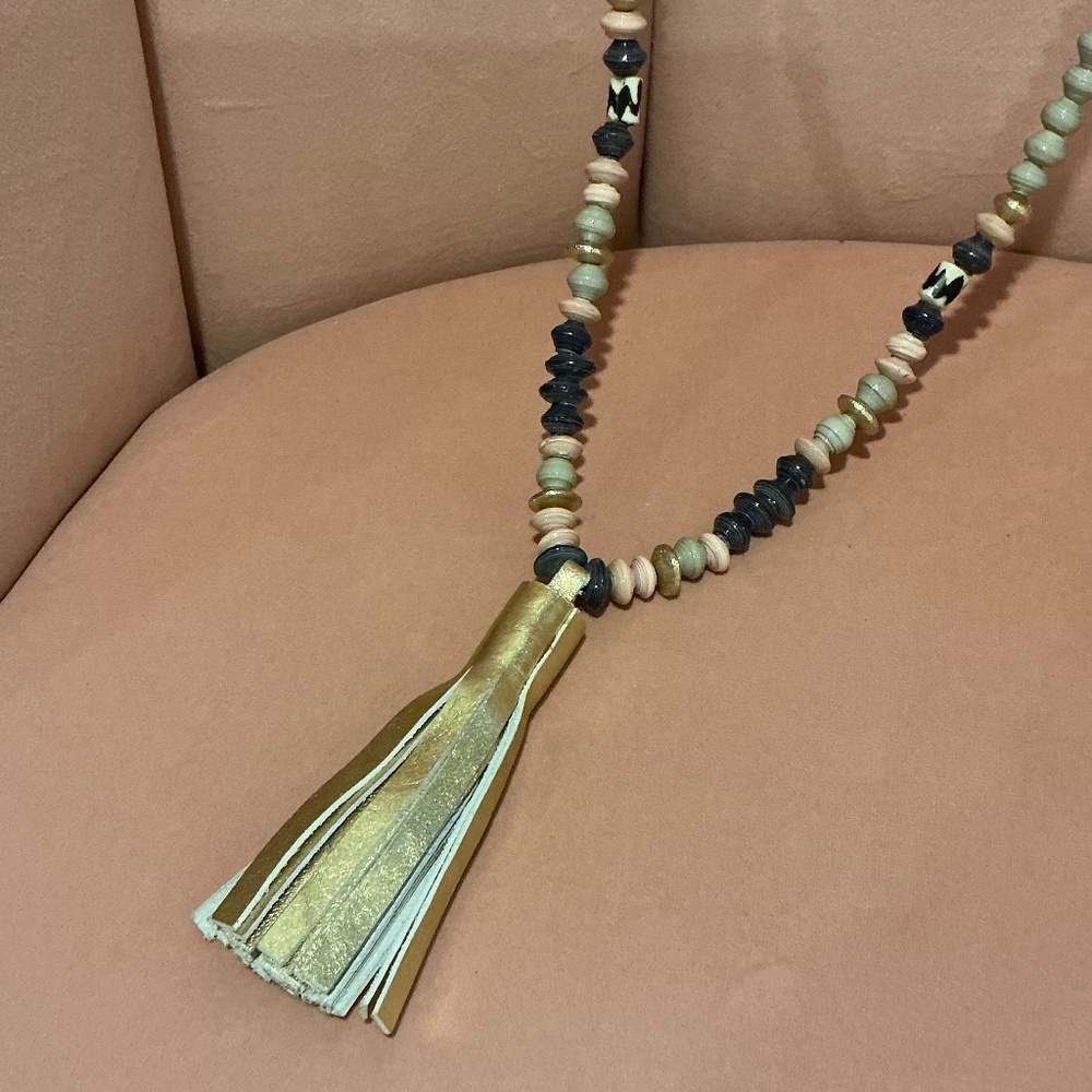 Bead for Life Tassle necklace